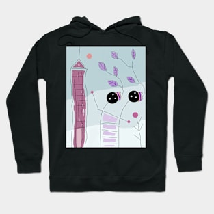 Kids and Skyscraper Stick Figure Hoodie